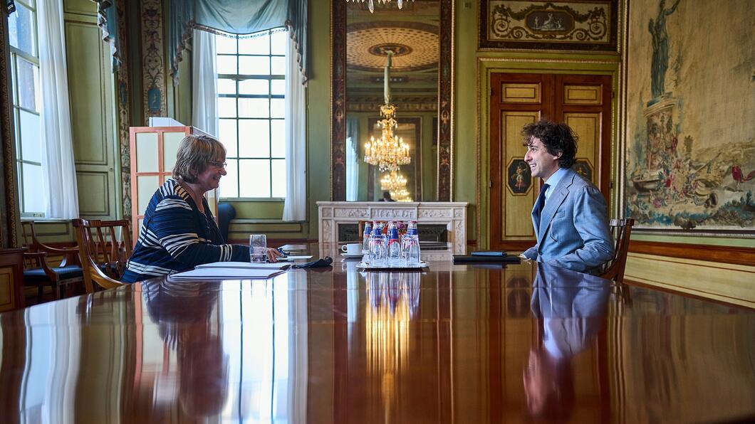 Jesse Klaver en Mariette Hamer